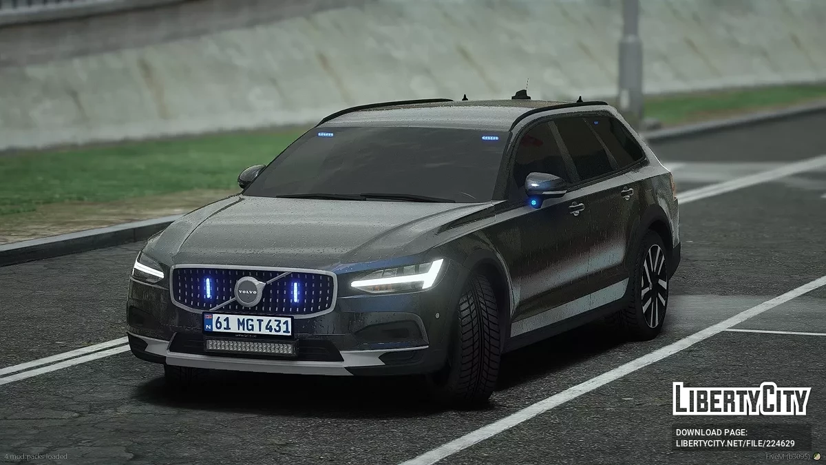 Volvo V90 Cross Country 2022, Police banalisée / GTA 5