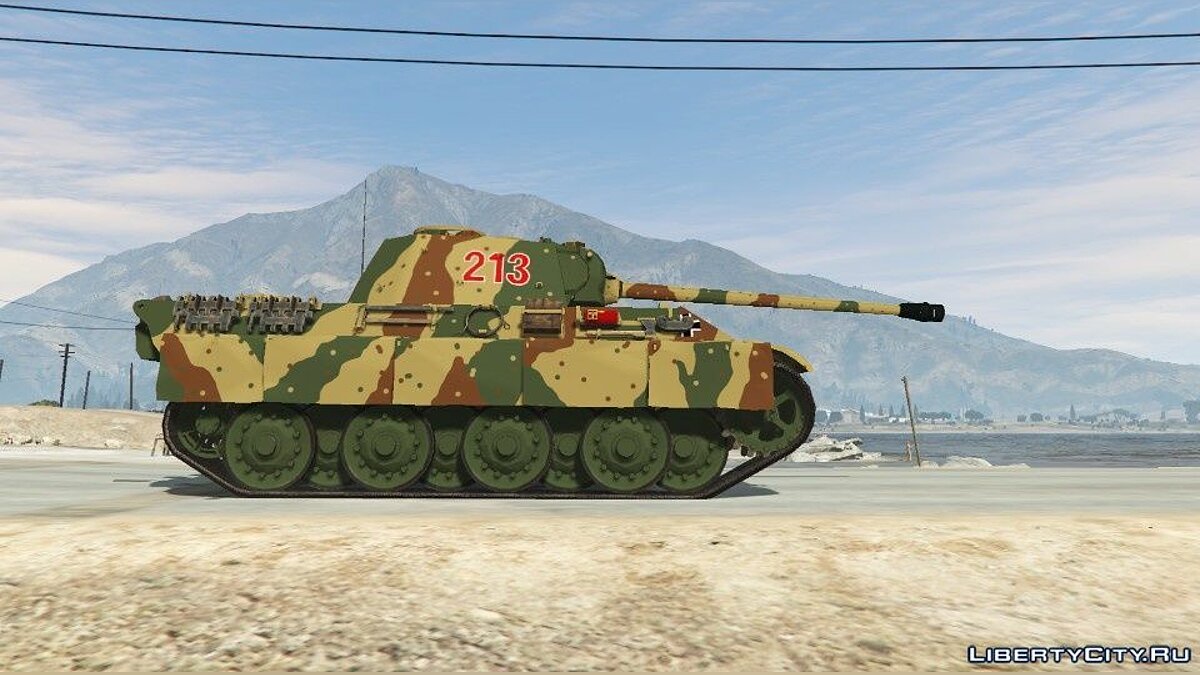 Download New coloring for the Panther Ausf G No. 213 for GTA 5