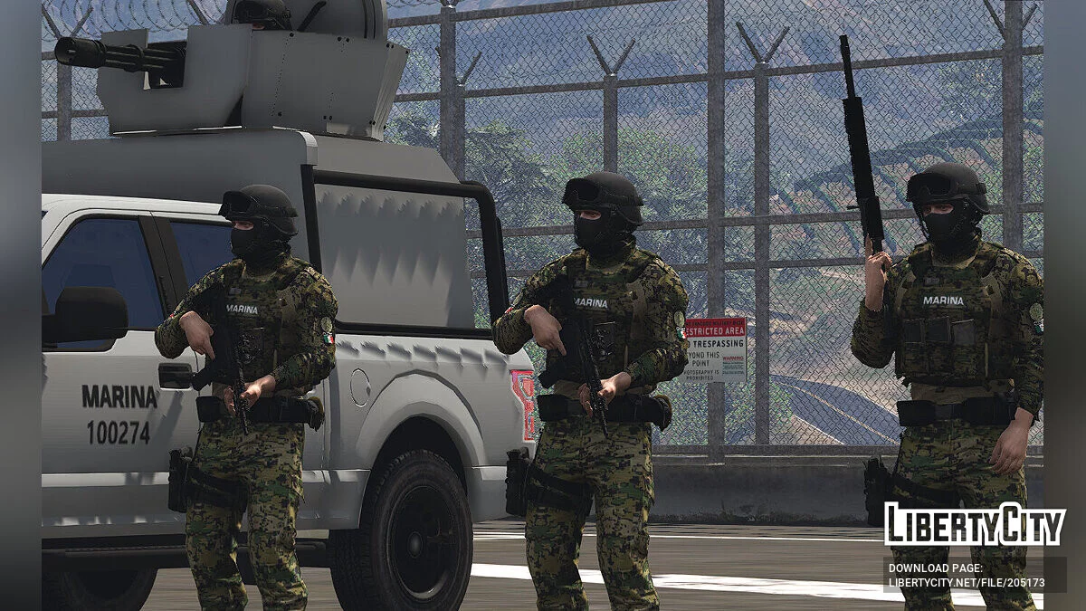 2018 F150 SEMAR Marina / Minigun / MexicoMod [Substituir/FiveM] / GTA 5