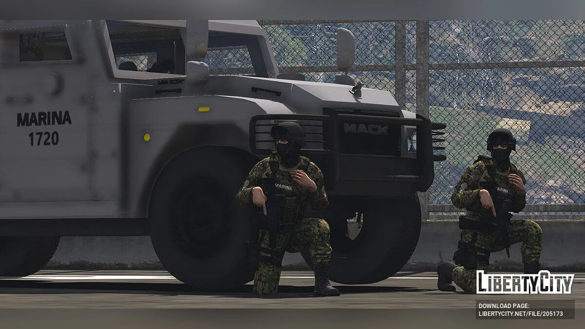 2018 F150 SEMAR Marina / Minigun / MexicoMod [Substituir/FiveM] / GTA 5