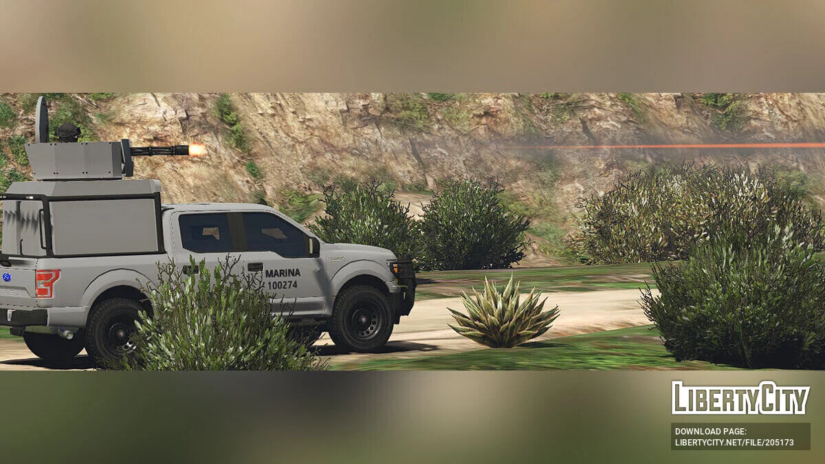 2018 F150 SEMAR Marina / Minigun / MexicoMod [Substituir/FiveM] / GTA 5