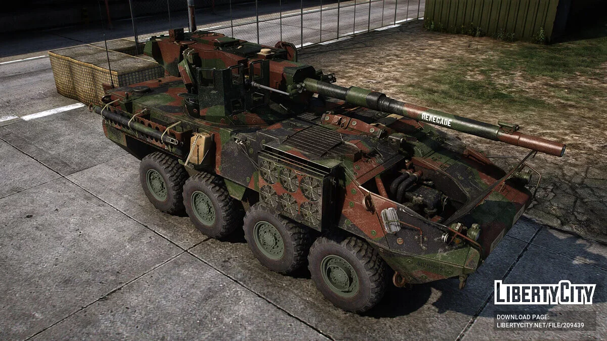 نظام المدفع المحمول M1128 سترiker / جي تي أي 5