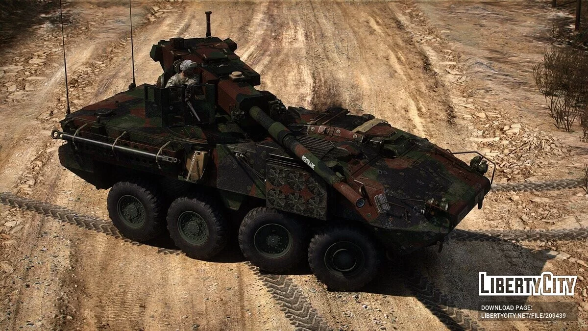نظام المدفع المحمول M1128 سترiker / جي تي أي 5