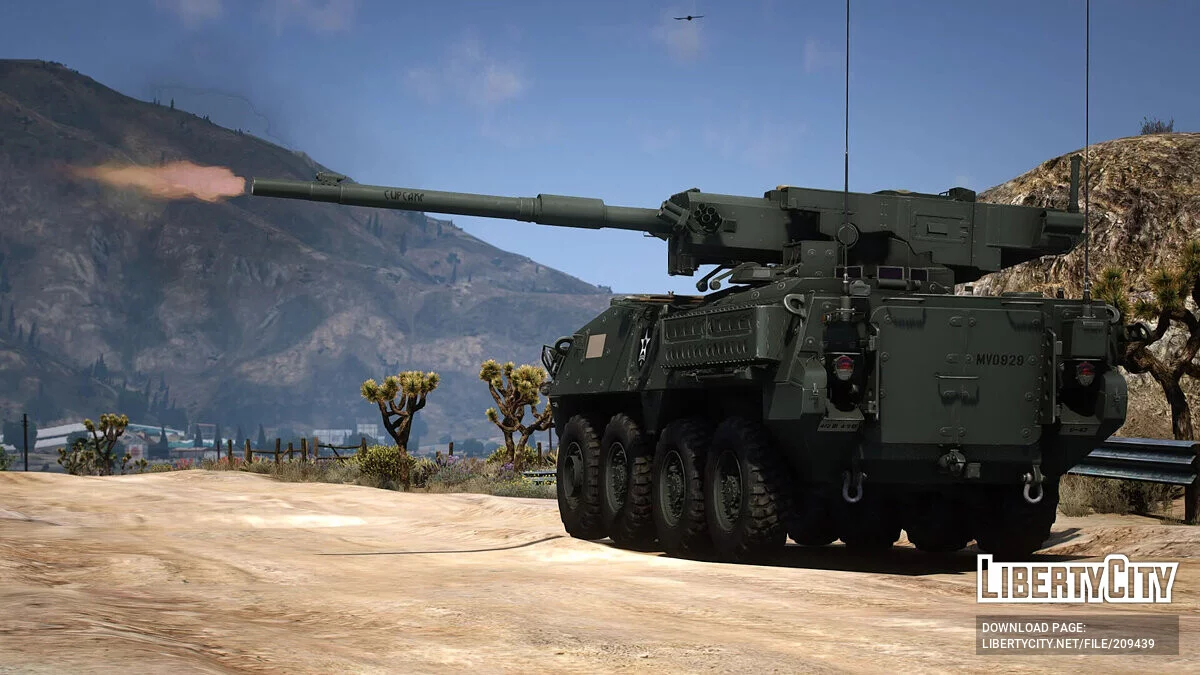 نظام المدفع المحمول M1128 سترiker / جي تي أي 5