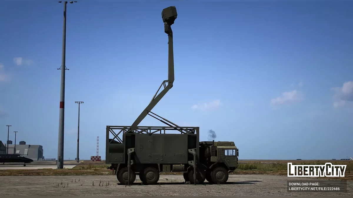 Truk Radar Sky Sabre Tentara Inggris [Tambahan | Animasi] / GTA 5