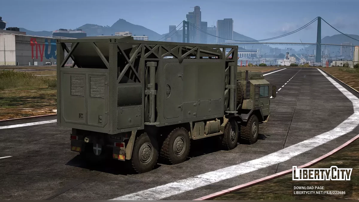 Truk Radar Sky Sabre Tentara Inggris [Tambahan | Animasi] / GTA 5