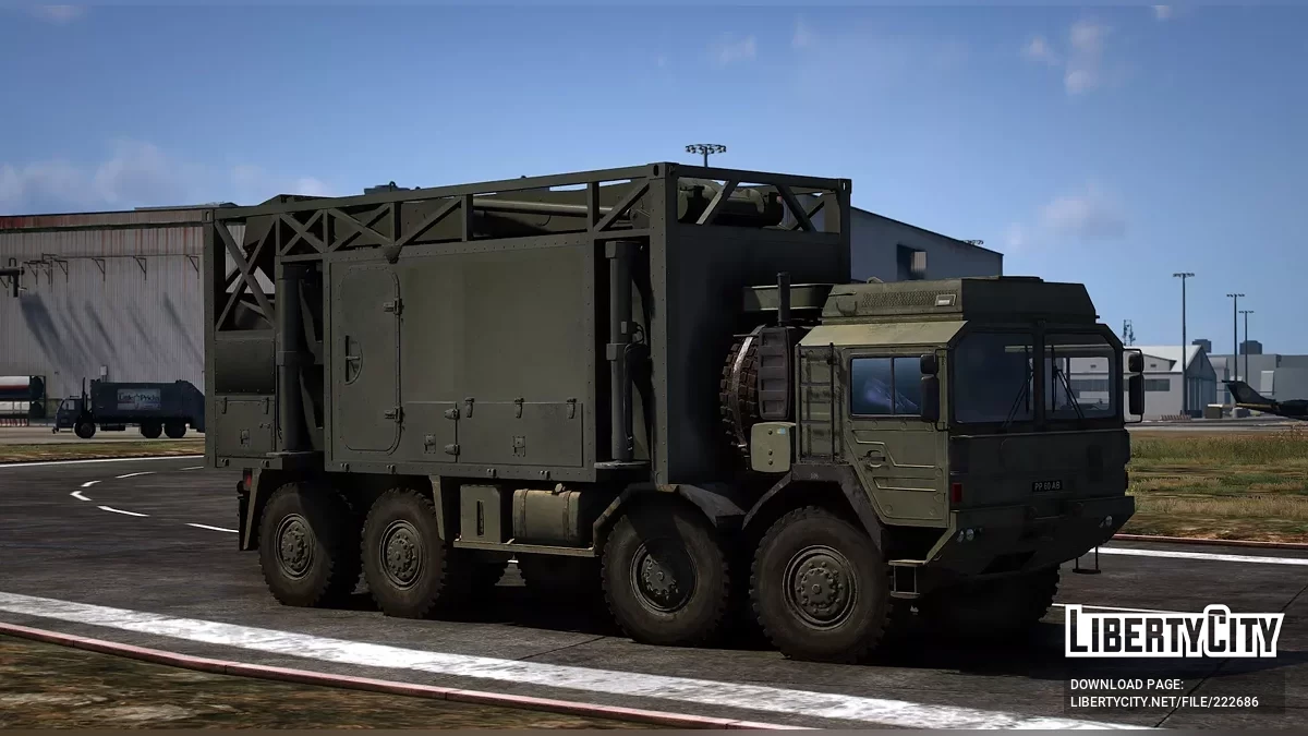 Truk Radar Sky Sabre Tentara Inggris [Tambahan | Animasi] / GTA 5