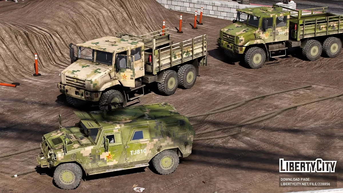 Camion FAW MV3 Chine [Add-On | LODs] / GTA 5