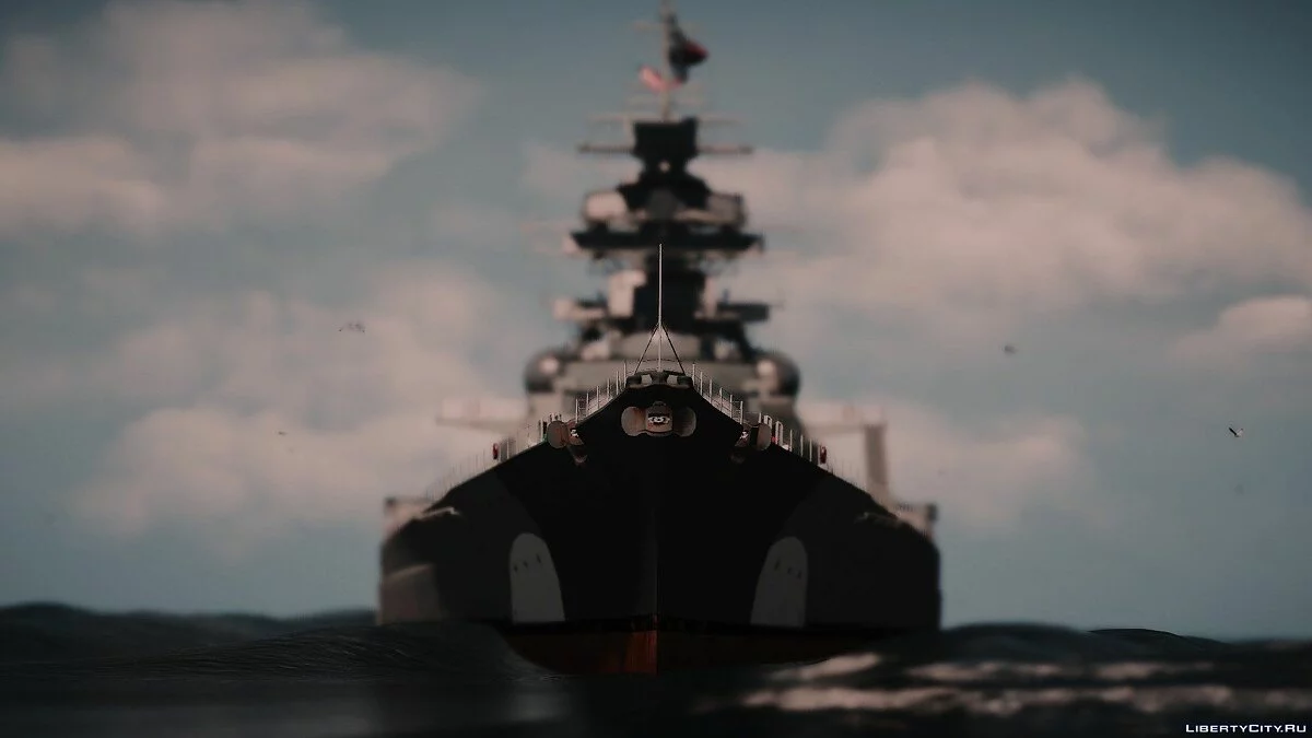 Buque de Guerra Clase Bismarck ♚ KMS Bismarck【ADD-ON】 1.1 / GTA 5