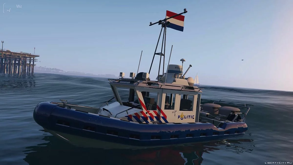 Barco de Policía Holandés / Dutch Police Boat [ELS | Reemplazar] 1.0 / GTA 5