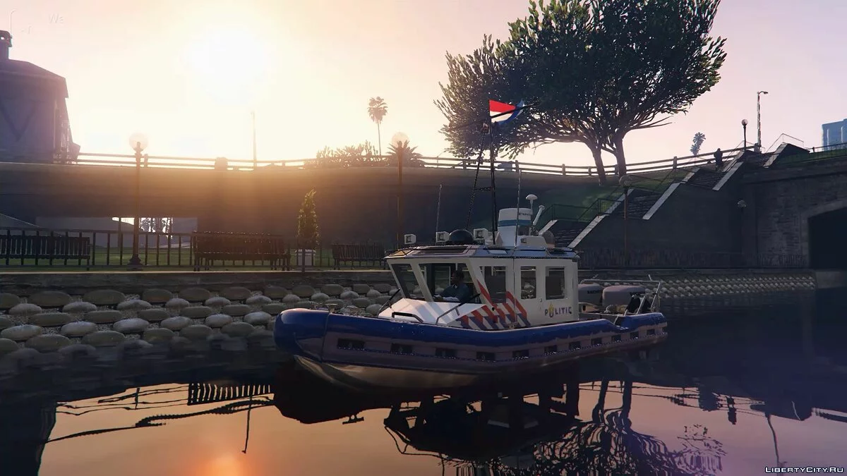 Barco de Policía Holandés / Dutch Police Boat [ELS | Reemplazar] 1.0 / GTA 5