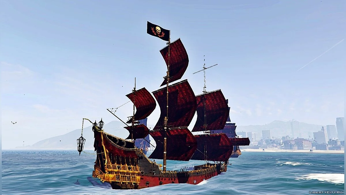 Queen Anne's Revenge - корабль из фильма «Пираты Карибского моря» / GTA 5