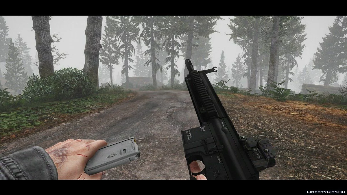 HK416 Complete Attachments & Animated / GTA 5