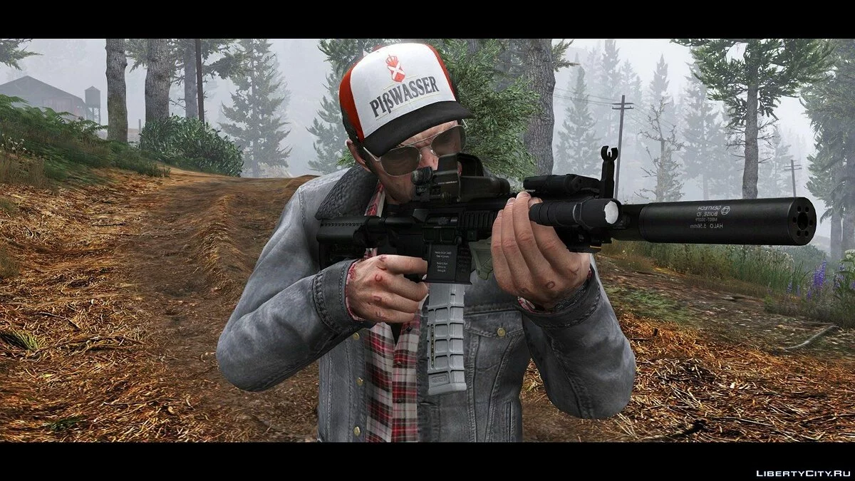 HK416 Complete Attachments & Animated / GTA 5