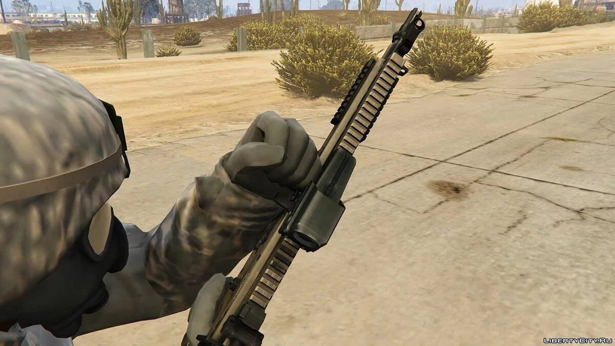 FN Scar-L [З оптичним прицілом/Без оптичного прицілу] (Анімований) / GTA 5