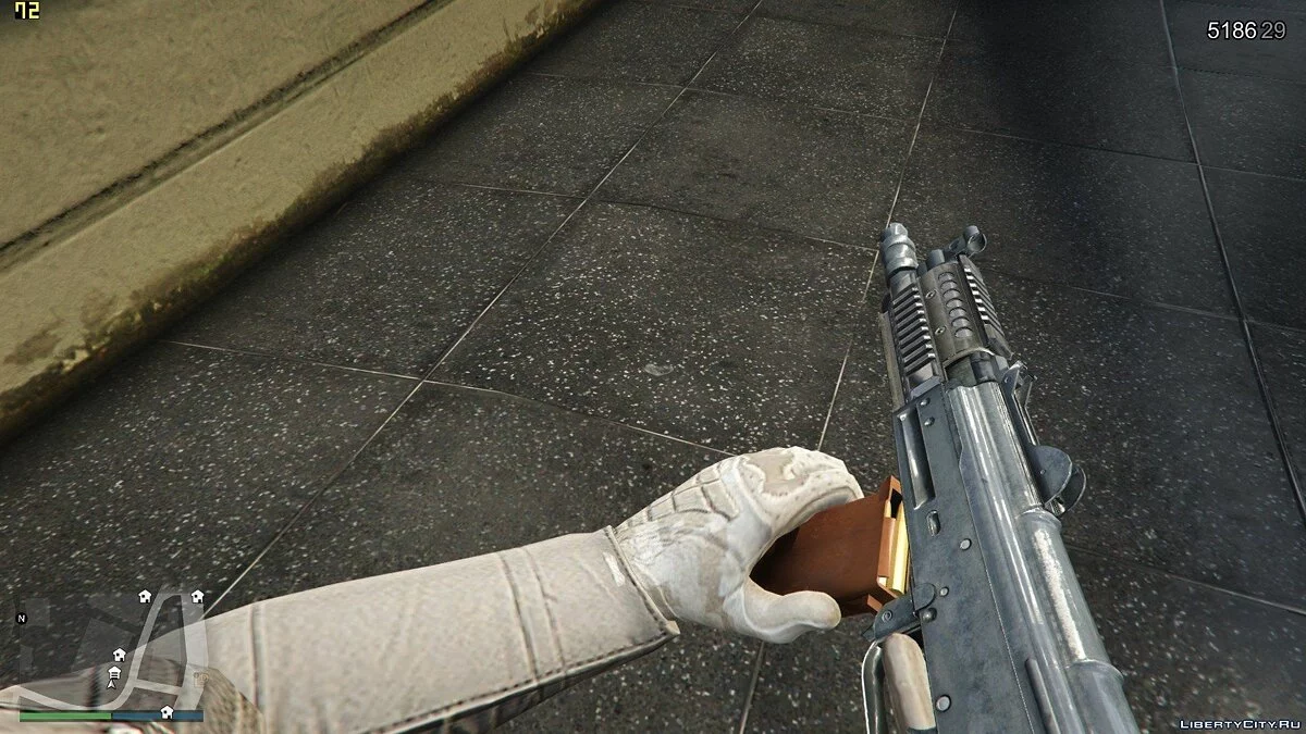 بندقية AKS-74U من Battlefield Hardline 1.0 / جي تي أي 5