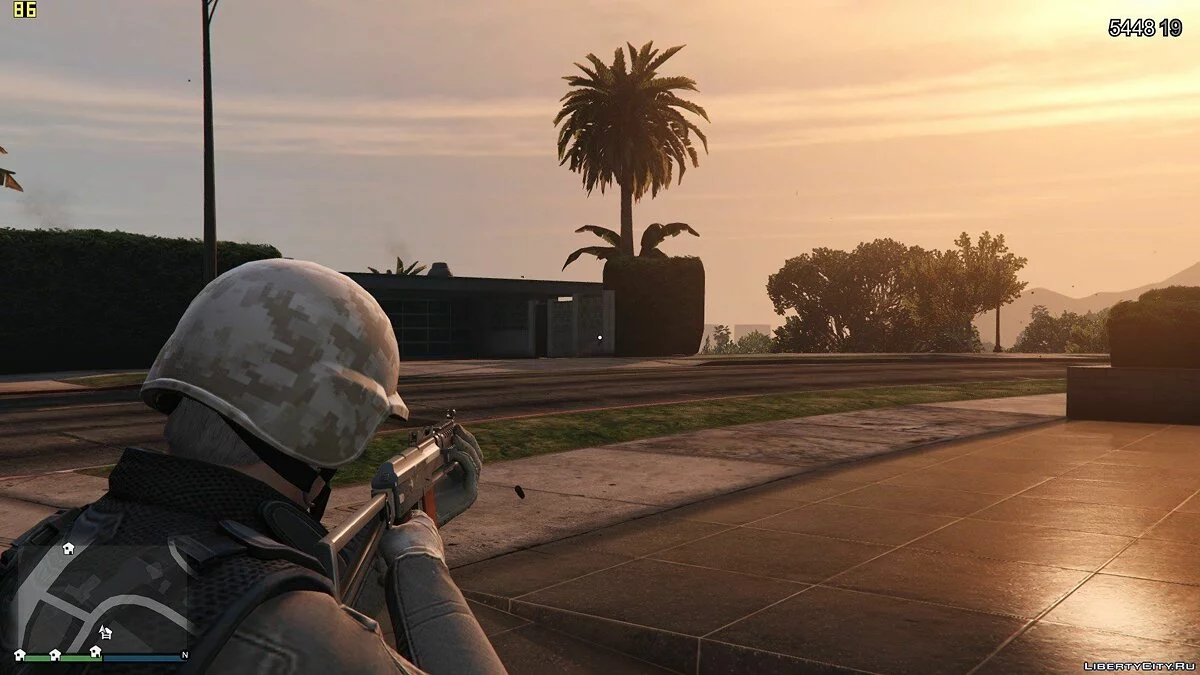 بندقية AKS-74U من Battlefield Hardline 1.0 / جي تي أي 5
