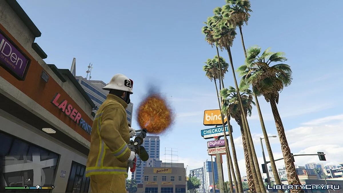 Real Flamethrower [Add-On] 1.2 / GTA 5