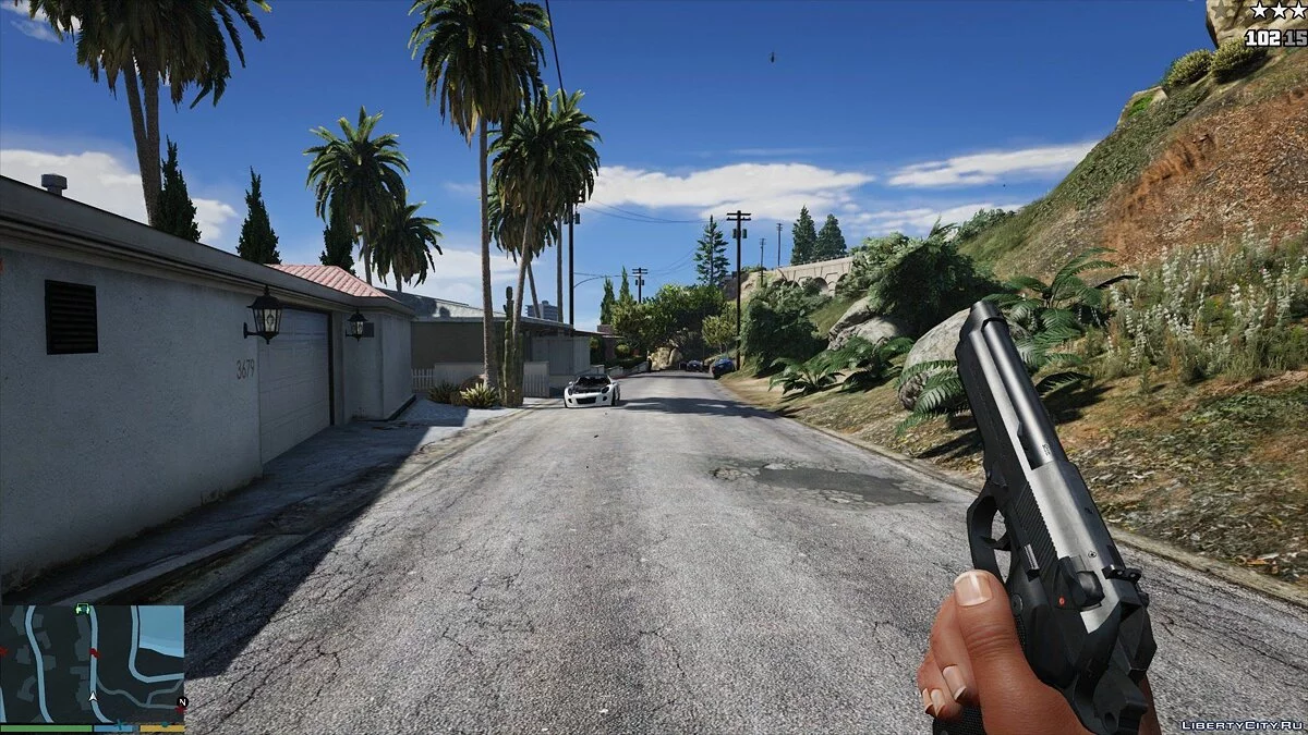 Beretta M9 (Black & Chrome versions) 1.0 / GTA 5