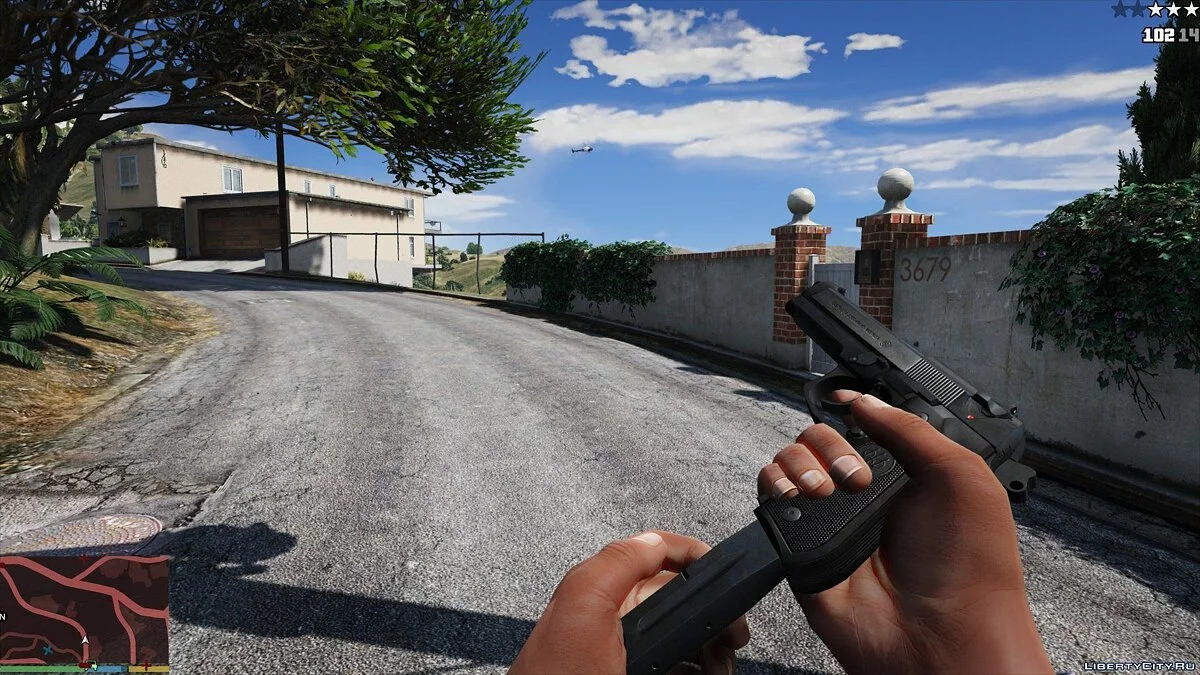 Beretta M9 (Black & Chrome versions) 1.0 / GTA 5