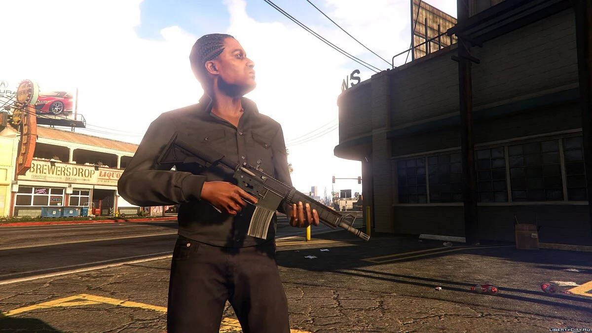 M4A4 з CS:GO [Анімований + 9 текстур] 1.0 / GTA 5