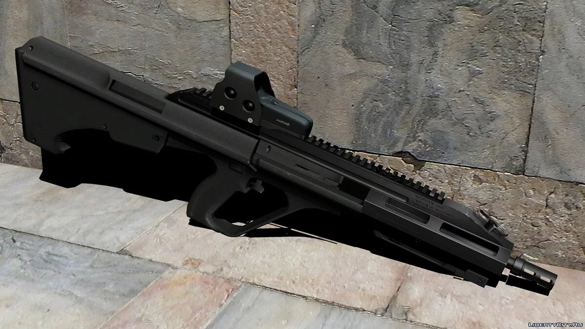 Steyr AUG A3 [Animated | 3 Sights, 11 Camos] 1.0 / GTA 5