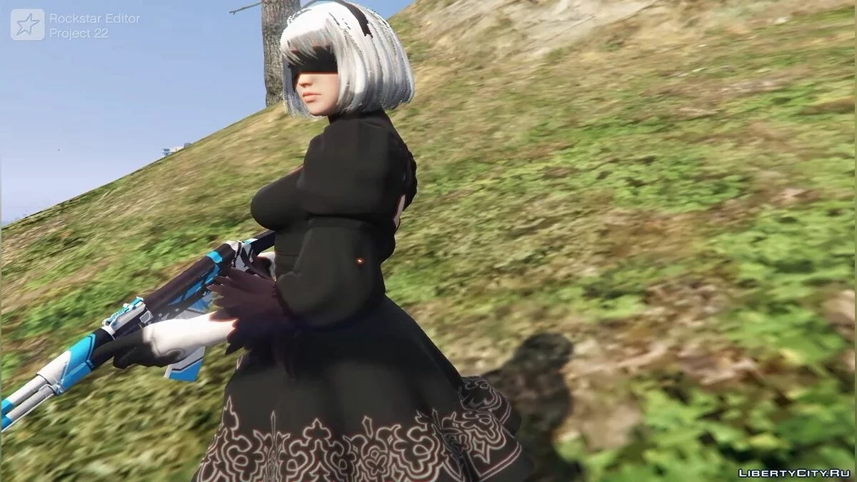 AK-47 & AWP Bleu Asiimov / GTA 5