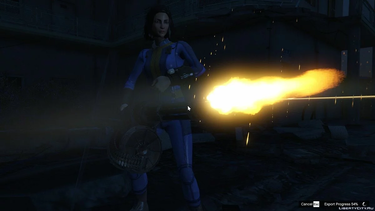 مدفع مينيغان من Fallout 4 / جي تي أي 5