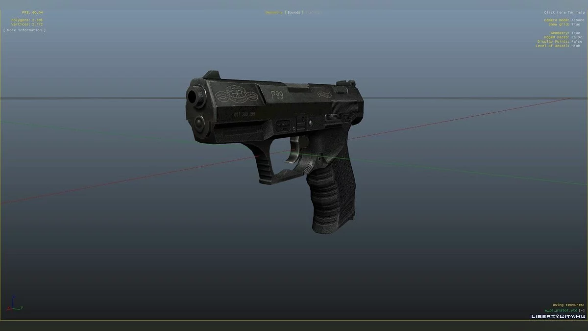 Walther P99 Flashlight = Silencer / GTA 5