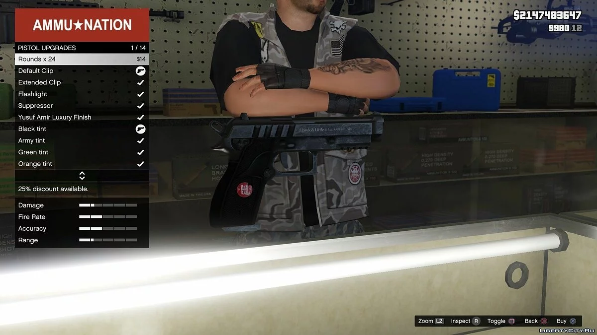Armes standard améliorées / GTA 5
