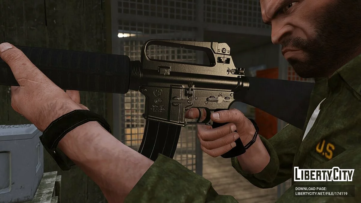 Colt M16A2 [Анімований] 1.1 / GTA 5