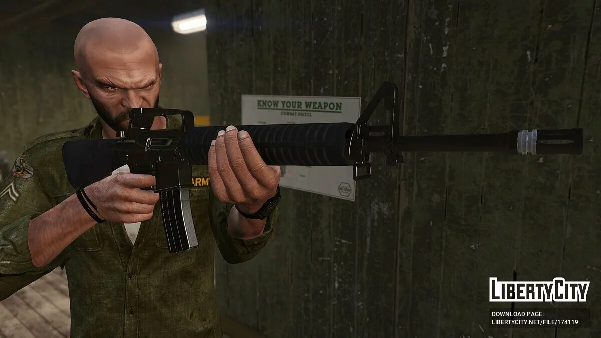 Colt M16A2 [Анімований] 1.1 / GTA 5