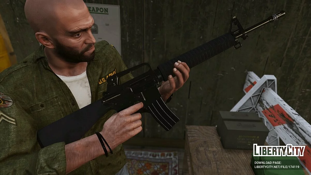 Colt M16A2 [Анімований] 1.1 / GTA 5