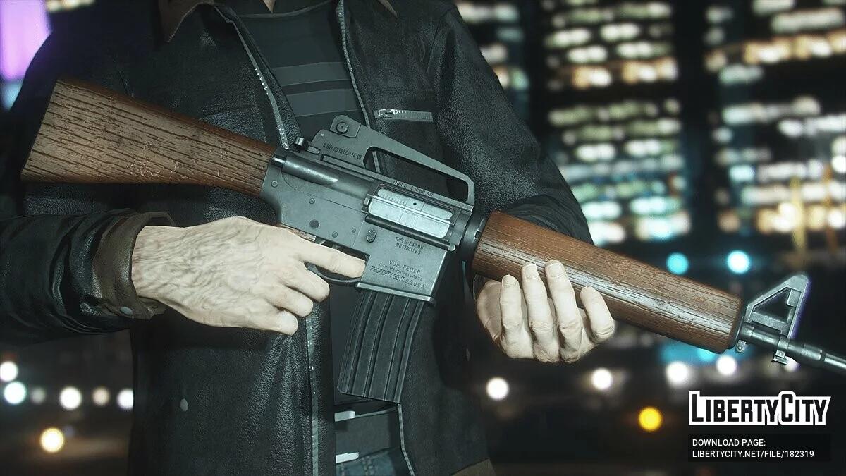 Service Carbine 木质皮肤 [替换 | 色彩 | 忠于传说] 1.0 / GTA 5