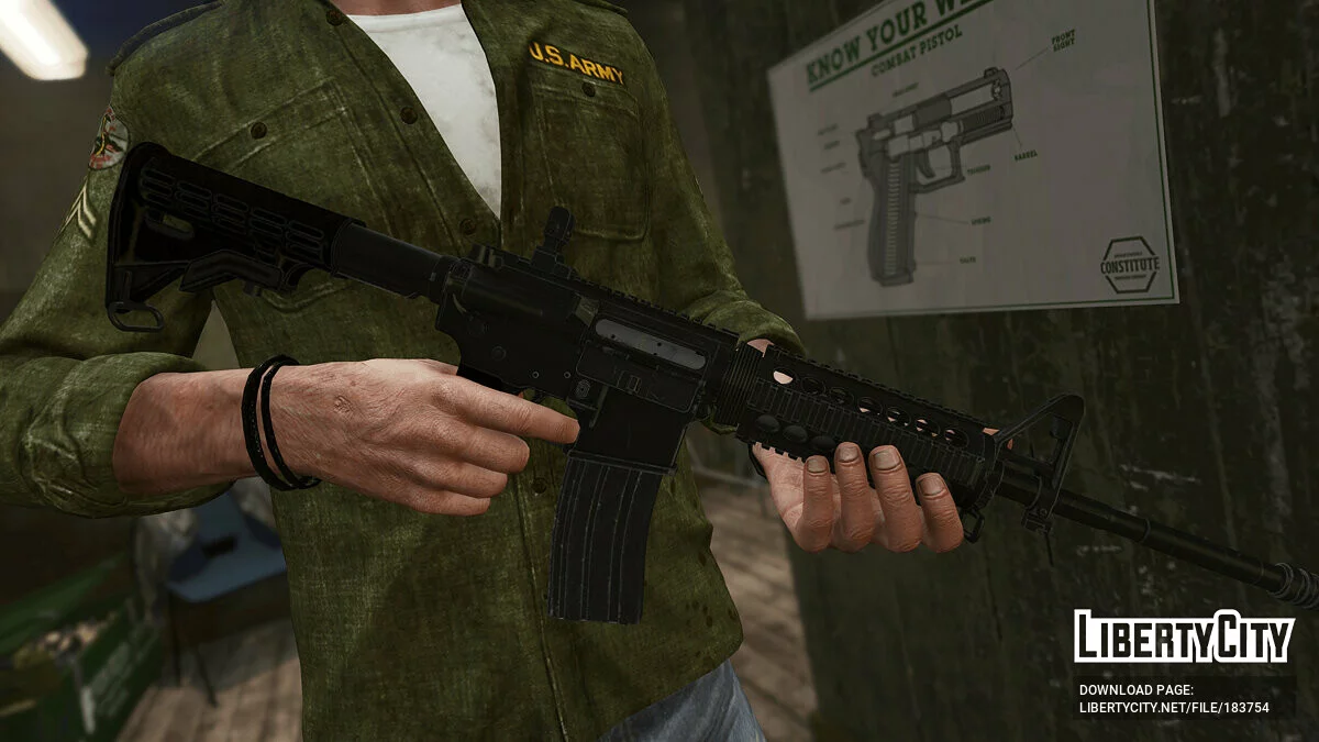 Colt M4A1 Carbine [Animasi] 1.1 / GTA 5