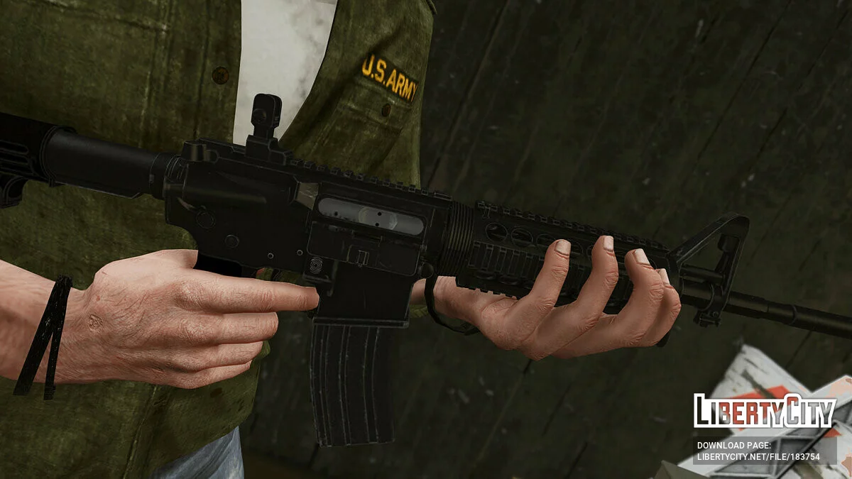 Colt M4A1 Carbine [Animasi] 1.1 / GTA 5