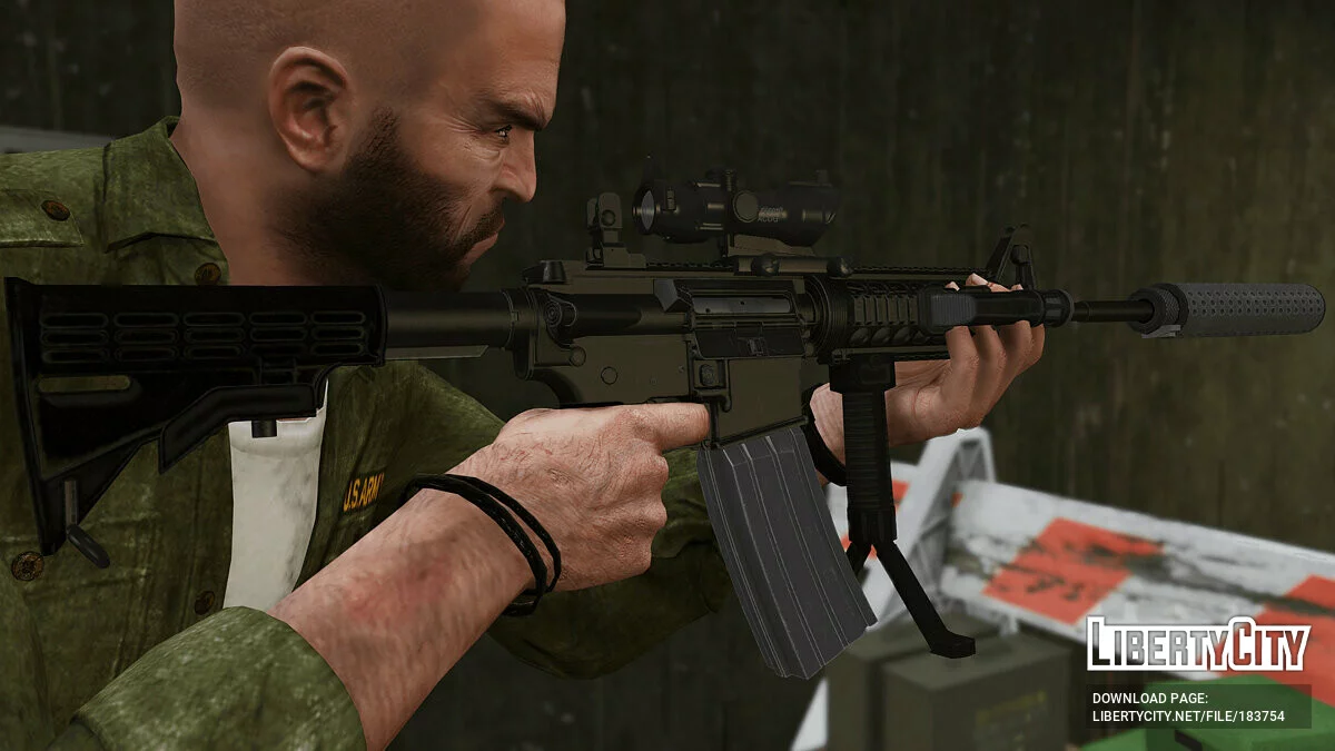 Colt M4A1 Carbine [Animasi] 1.1 / GTA 5