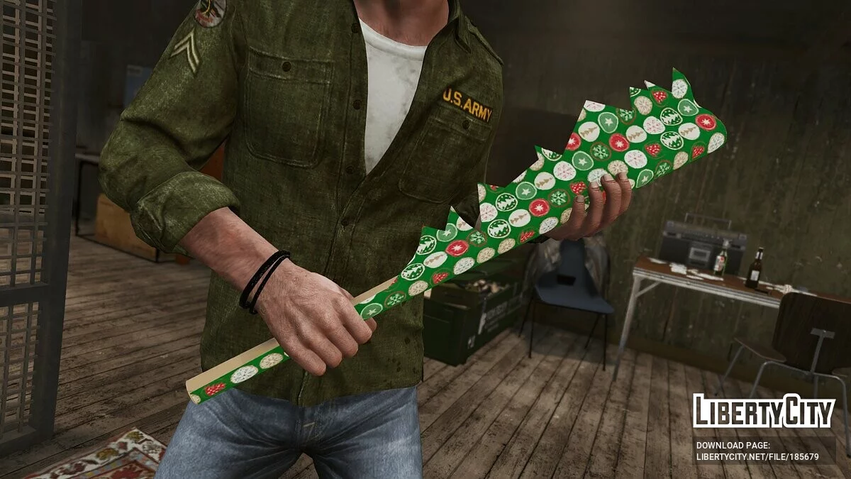 Christmas Wrapping Paper Bat / GTA 5