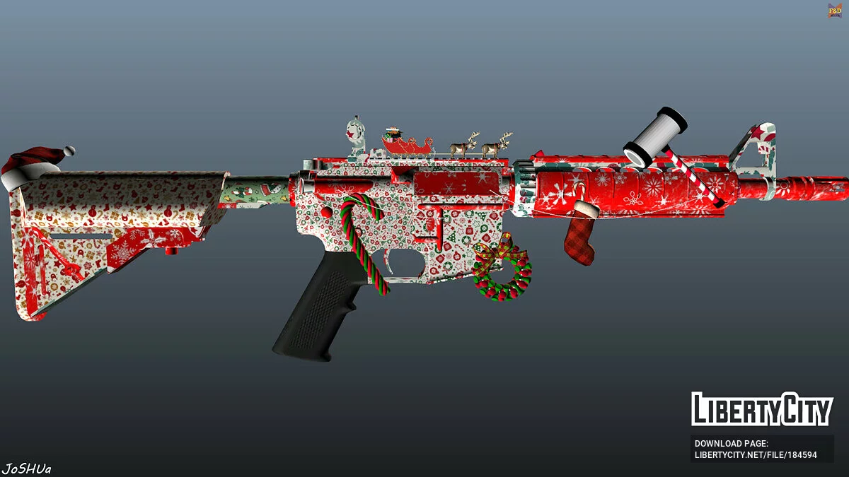 M4A4 на Щасливого Різдва / GTA 5