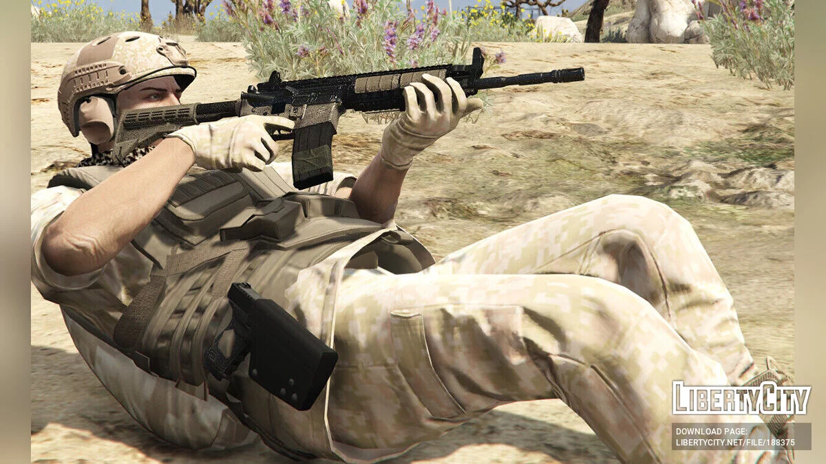 M4A1 dari Call of Duty: Modern Warfare 2 Remastered 1.0 / GTA 5