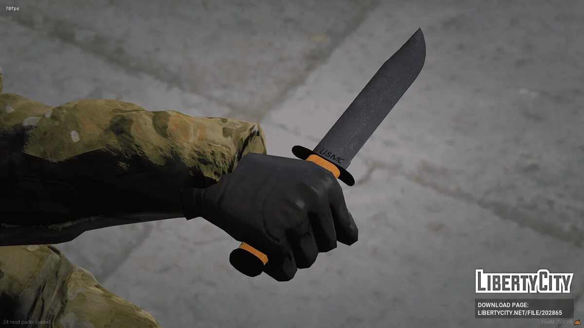 KA-BAR USMC Knife (FiveM + SP) / GTA 5