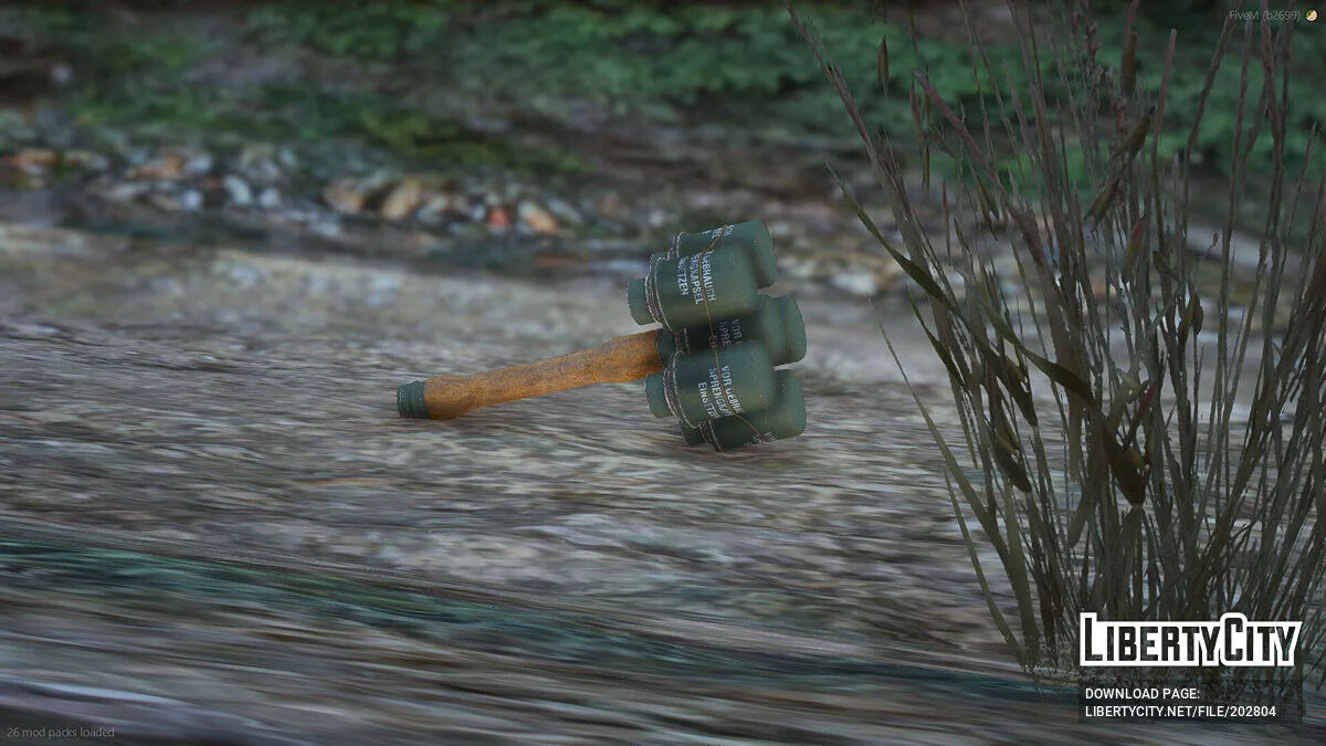 M24反坦克手榴弹（Stiehlhandgranate 24）[FiveM + SP] / GTA 5