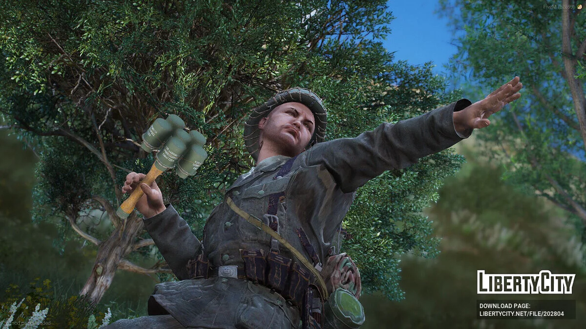 M24反坦克手榴弹（Stiehlhandgranate 24）[FiveM + SP] / GTA 5