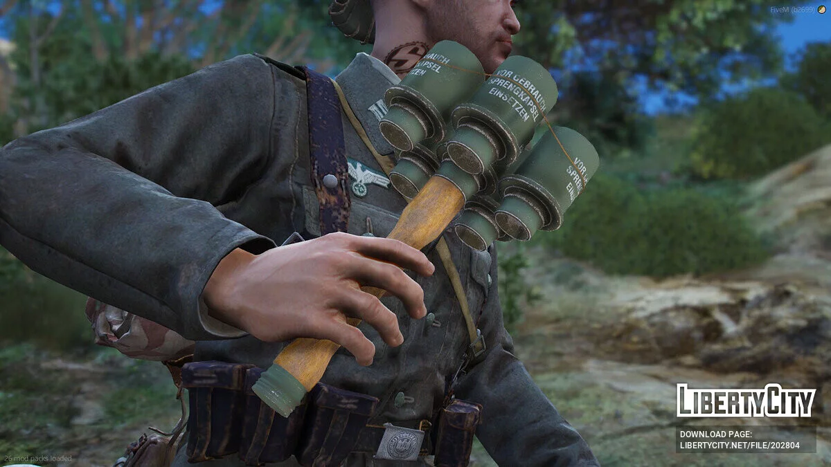 M24反坦克手榴弹（Stiehlhandgranate 24）[FiveM + SP] / GTA 5