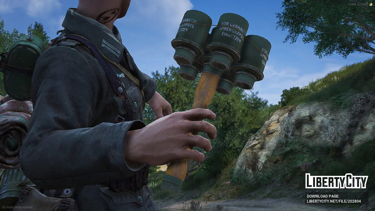 M24反坦克手榴弹（Stiehlhandgranate 24）[FiveM + SP] / GTA 5