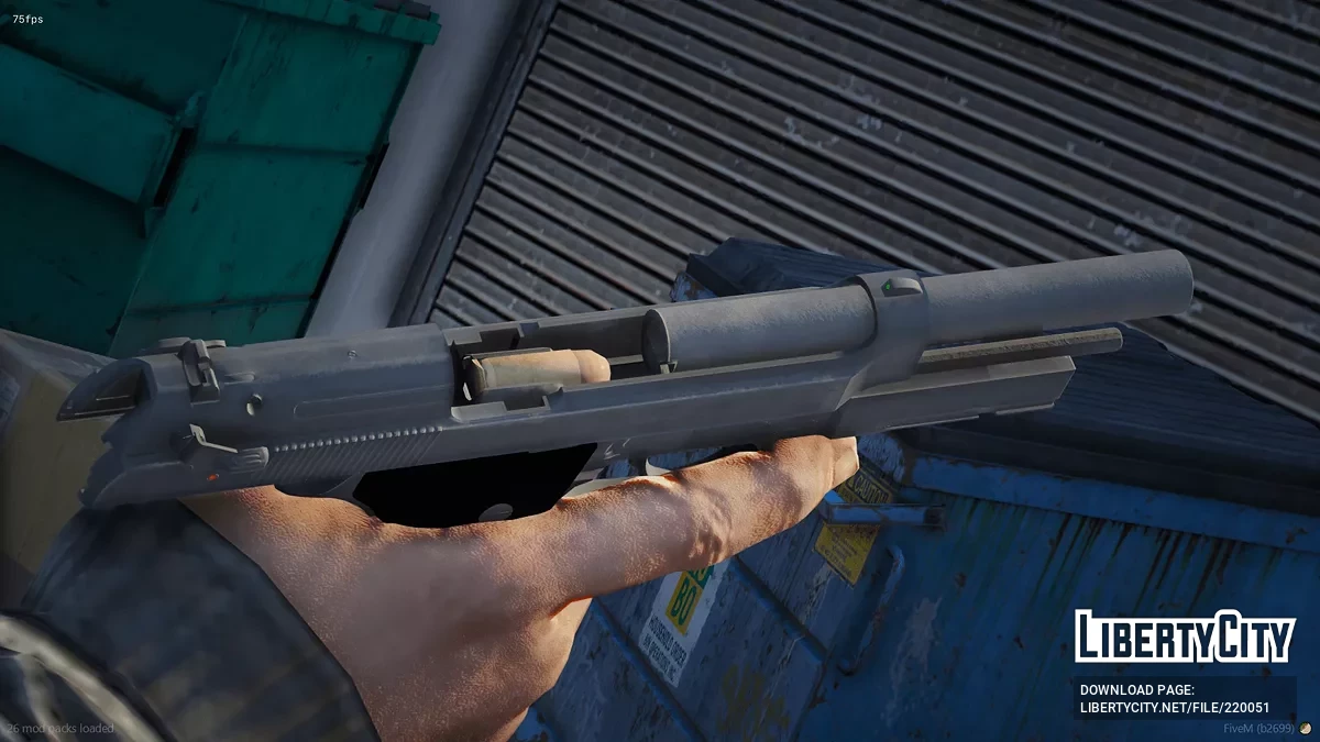 Beretta M9A1 [Animated] / GTA 5