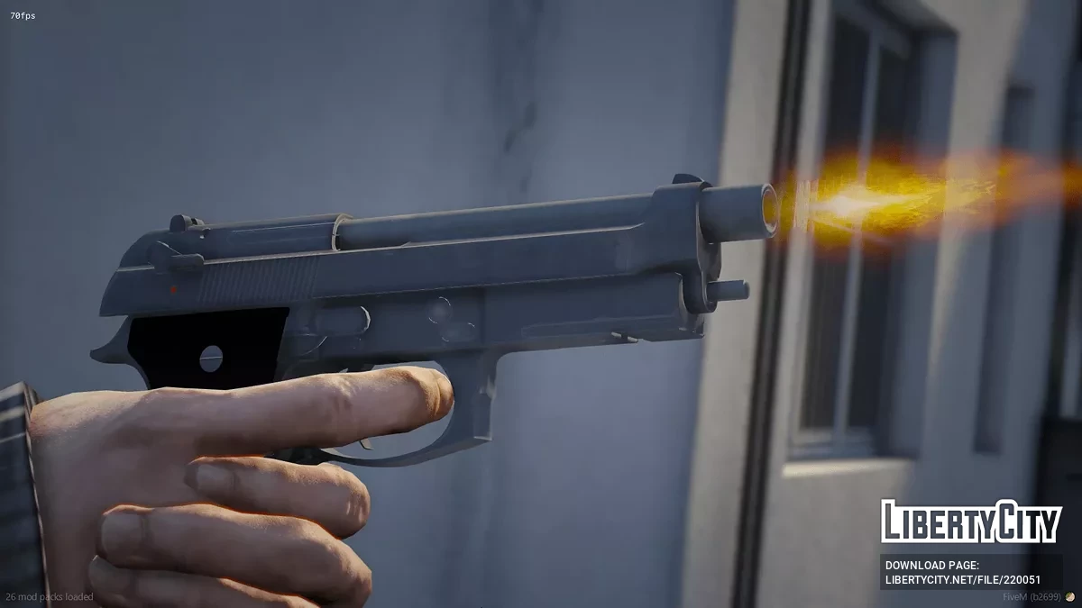 Beretta M9A1 [Animated] / GTA 5