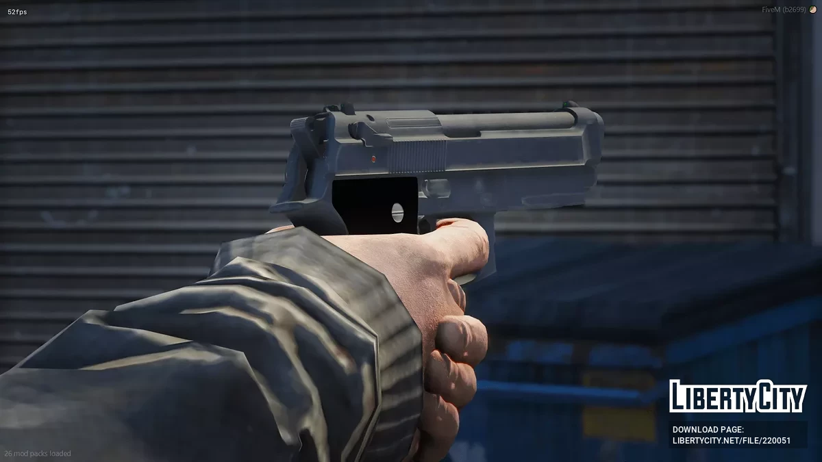 Beretta M9A1 [Animated] / GTA 5