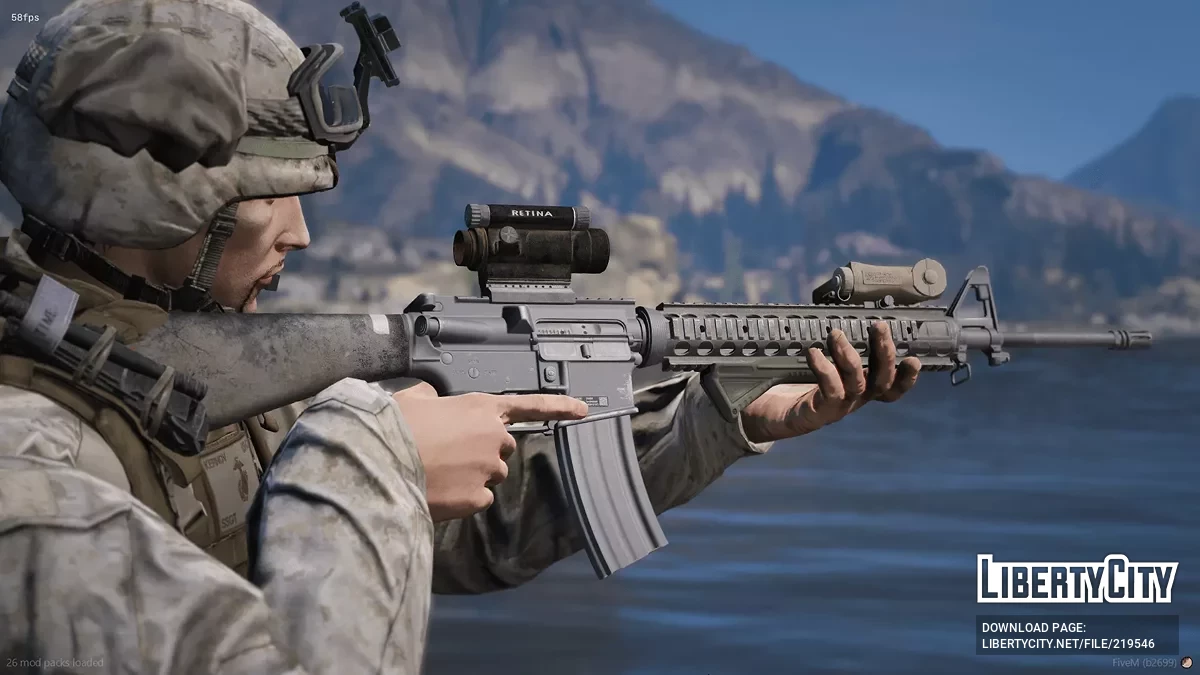 Colt M16A4 [متحرك] / جي تي أي 5