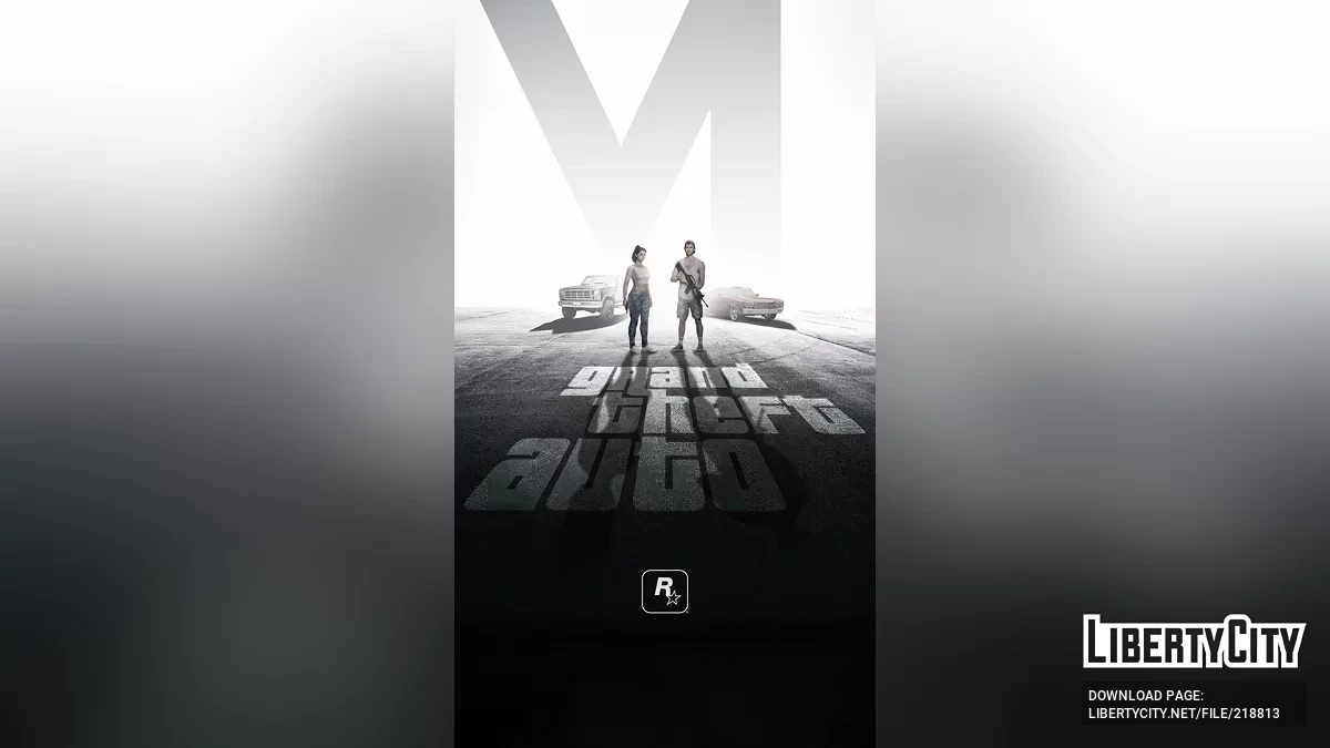 Fond d'écran avec Jason et Lucia / GTA 6